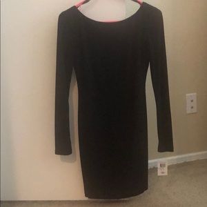 Black fitted dress